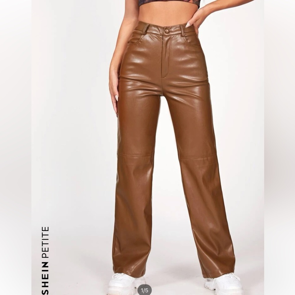 Brown Leather Pants